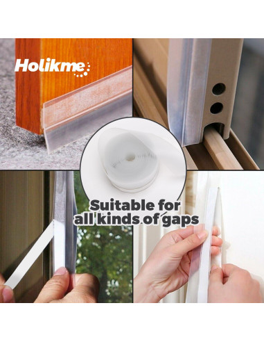 Tira de Sellado para Puertas Holikme 10,06 m Transparente