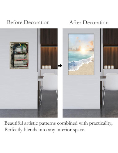 Cubierta Decorativa de Panel Eléctrico Aluminio 50x70 cm
