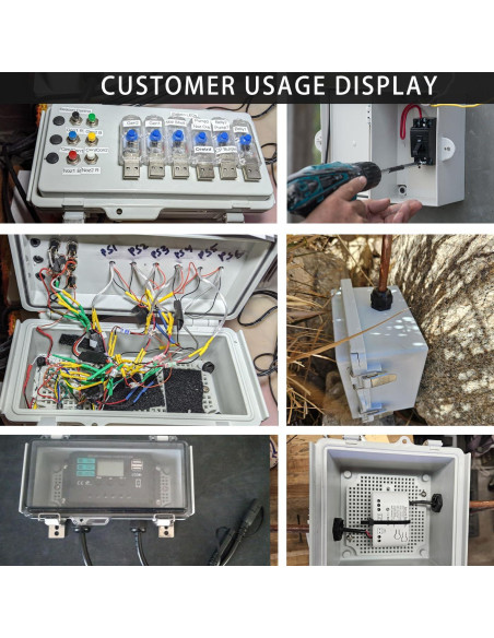 Caja Eléctrica Impermeable IP67 LuSumtly 17x16x9 cm Gris