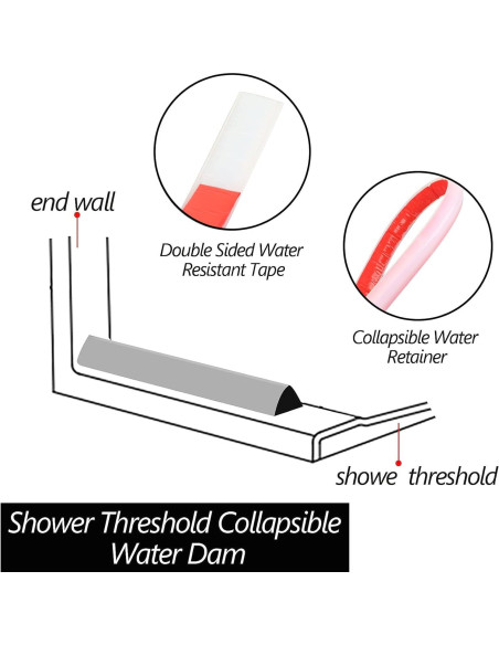 Barrera de agua plegable Raycity 99 cm transparente