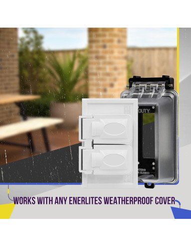 Caja de salida a prueba de clima ENERLITES 1-gang 11.62 cm