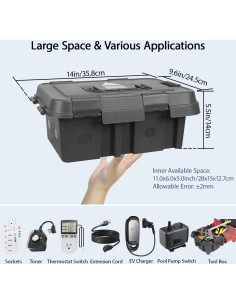 Caja Eléctrica Exterior LeMotech IP55 Grande Negra 2