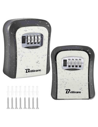 Caja de Llave con Cerradura Brillirare 4 Dígitos Impermeable