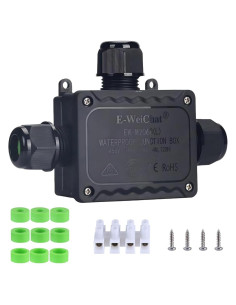 Caja de Conexiones Impermeable KLJ 3 Vías T IP68 5-12mm