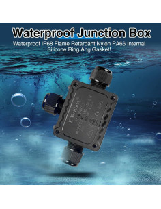 Caja de Conexiones Impermeable QIANZHIYUAN IP68 3 Vías 2