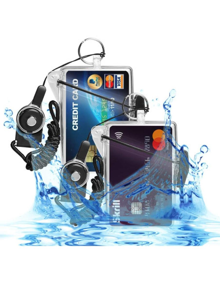 Funda impermeable CEYDEY para tarjetas - 2 paquetes