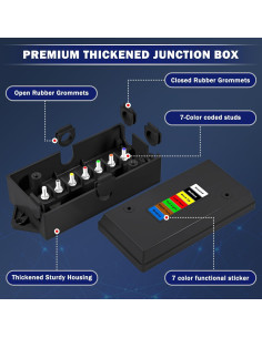 Caja de Conexión para Remolque CheeMuii 7 Pines a Prueba de Agua 2