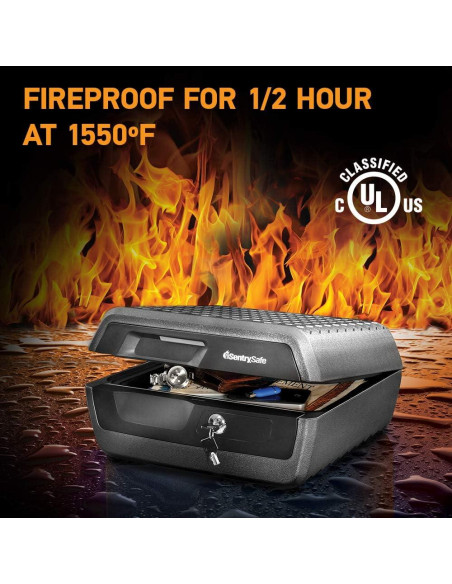 Caja Fuerte SentrySafe a Prueba de Fuego y Agua 0.36 Pies