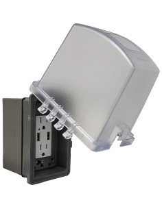 Cubierta de Salida Exterior Profunda Sealproof 1 Gang 13,34 cm 2