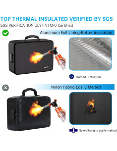 Caja de Documentos a Prueba de Fuego ENGPOW 25 Bolsillos 2