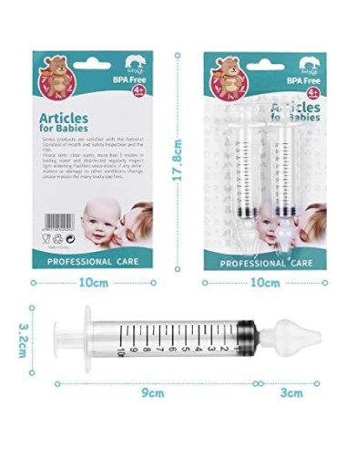 Aspirador Nasal para Bebés Vicloon 4pcs Silicona Portátil