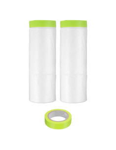 Película de Enmascarar Pre-Cinta uxcell 1.5m x 20m Verde