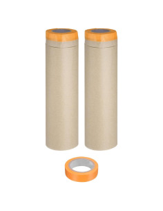 Película de Enmascarar Pre-Cinta uxcell 15m x 0.45m 2 Rollos