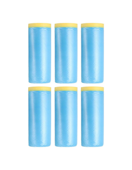 Película de Enmascarar Pre-Cinta uxcell 1.5m x 20m 6Pcs