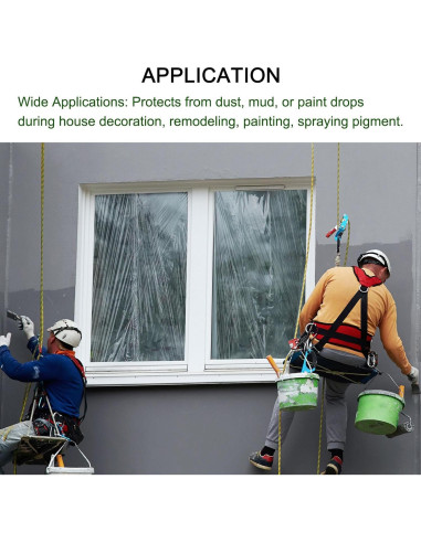 Película de Enmascarar Pre-Cinta uxcell 1.5m x 20m 6Pcs