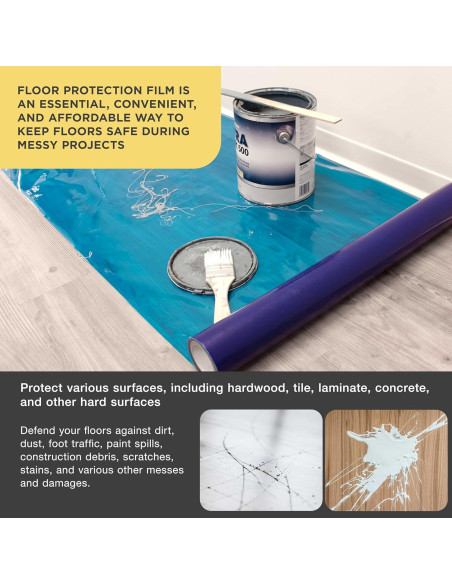 Película de Protección para Pisos Dura-Gold 9,29 m Azul