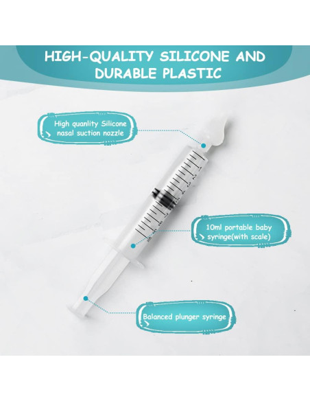 Aspirador Nasal para Bebés Vicloon 4pcs Silicona Portátil