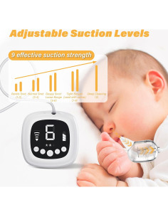 Aspirador Nasal Eléctrico TopQuaFocus 9 Niveles para Bebés 2