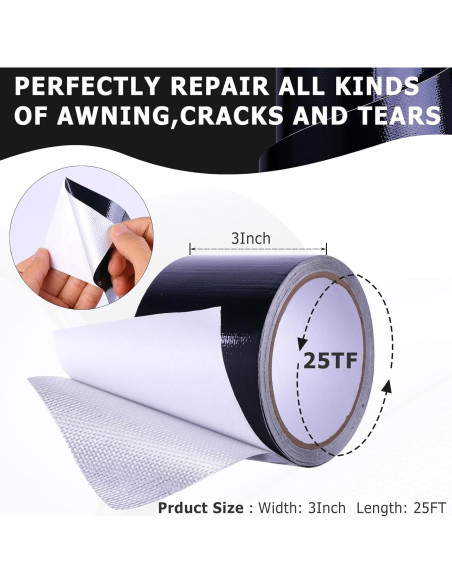 Cinta de Reparación Impermeable FDALAS 7.6cm x 7.62m