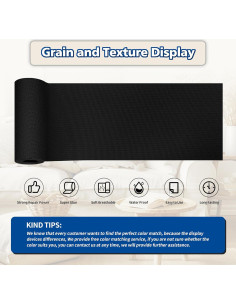 Kit de Parche de Cinta Reparación Tela KING MOUNTAIN 10,16x160cm Negro 2