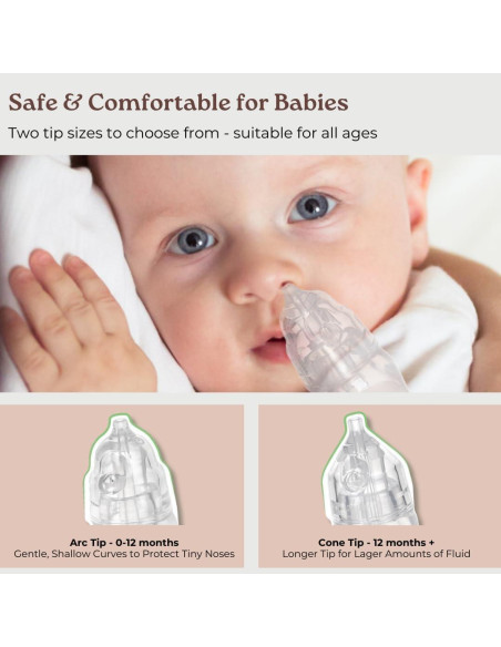 Aspirador Nasal Haakaa Pingüino para Bebés - Silicona Grado Alimenticio