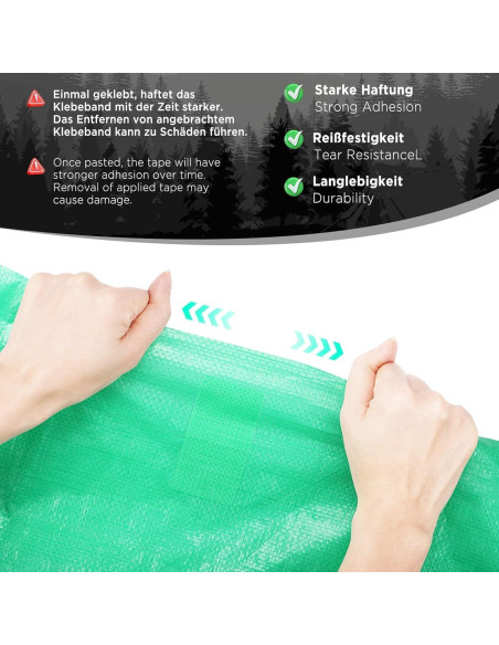 Cinta de Reparación Impermeable 4every 8m Verde UV