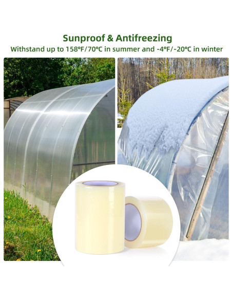 Cinta de Reparación Ohuhu 15,24 cm x 29,87 m Plástico PE