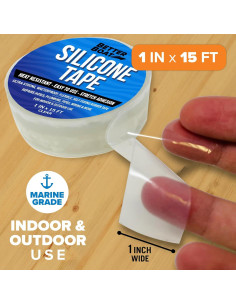 Cinta de Silicona Transparente 15 pies Better Boat 2