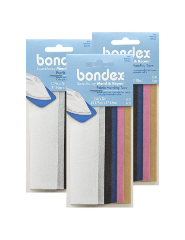 Cinta de Reparación de Tela Bondex 6 Piezas 3.2x17.8cm
