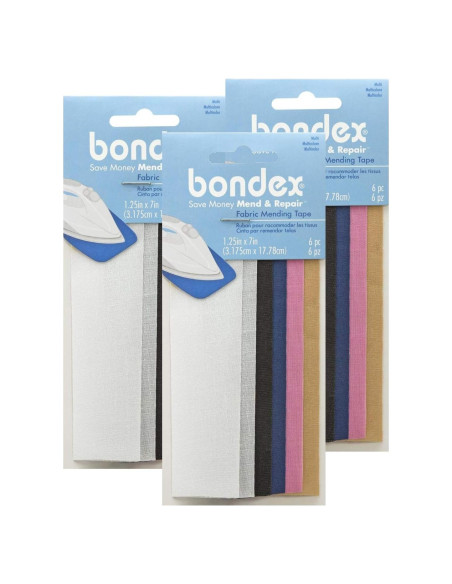 Cinta de Reparación de Tela Bondex 6 Piezas 3.2x17.8cm