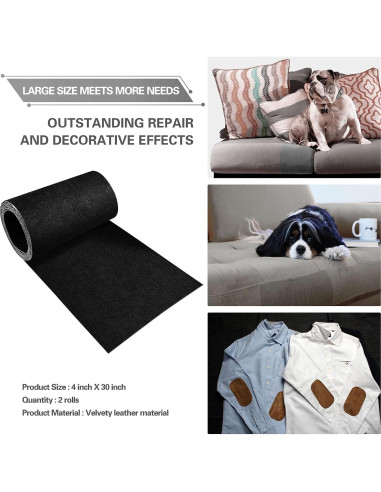 Parche de Reparación Azobur 10x76 cm Microfibra Autoadhesivo