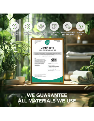 Funda de Cojín Sofá YEMYHOM 3 Piezas Gris Claro Rayas