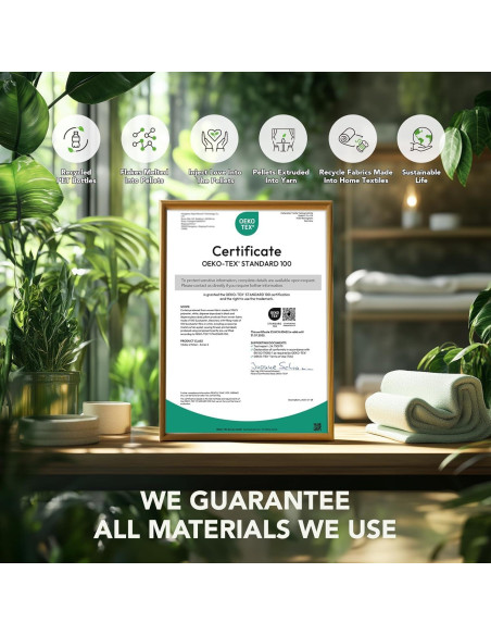 Funda de Cojín Sofá YEMYHOM 3 Piezas Gris Claro Rayas