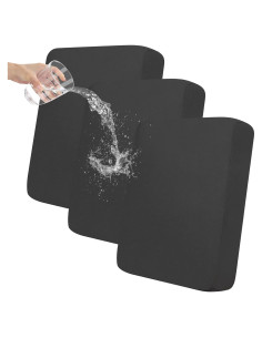 Funda de cojín de sofá Easy-Going 3 piezas impermeable gris