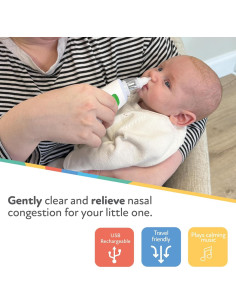 Aspirador Nasal Eléctrico Dr. Talbot para Bebés - 3 Niveles de Succión 2