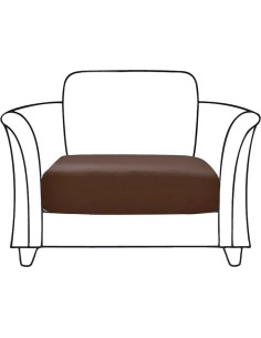 Funda de sofá elástica impermeable MIDODO color café 1pc 2