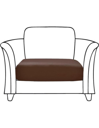 Funda de sofá elástica impermeable MIDODO color café 1pc
