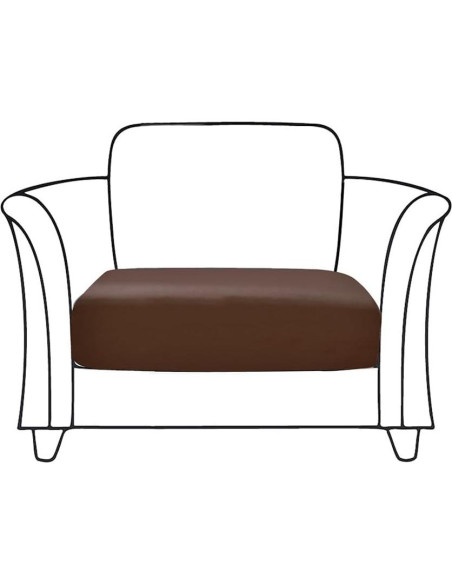 Funda de sofá elástica impermeable MIDODO color café 1pc