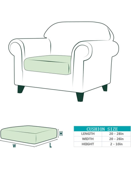 Funda de sofá elástica impermeable MIDODO color café 1pc