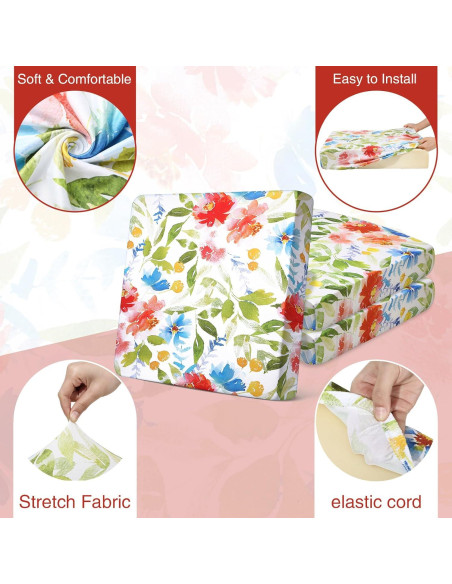 Fundas de Cojín de Patio Newwiee 12 Pcs Estirables