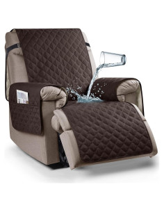 Funda Sillón Reclinable Ruaozz Impermeable 58 cm Chocolate