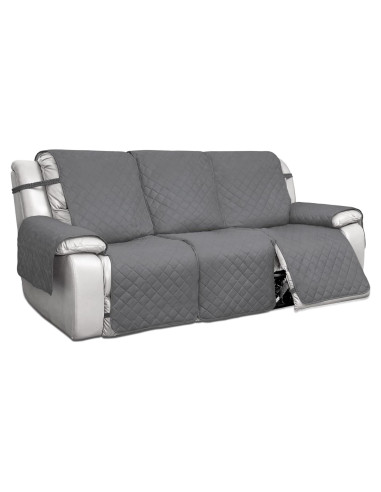 Cubierta de Sofá Reclinable PureFit 3 Asientos Gris Claro