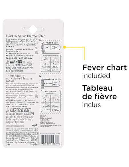 Termómetro de oído digital Safety 1st Lectura Rápida