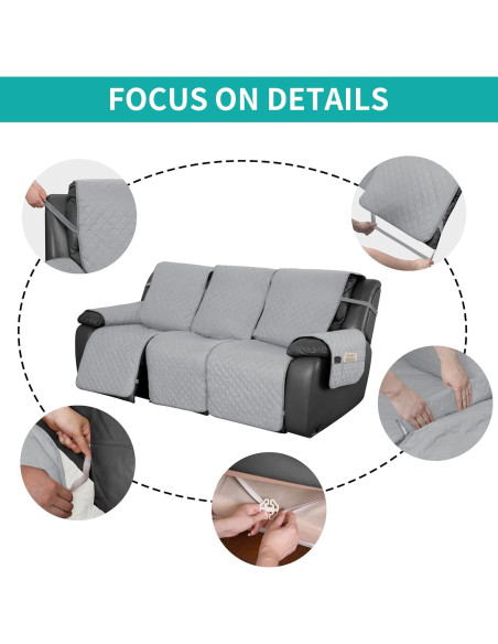 Funda de Sofá Recliner Easy-Going Impermeable 3 Asientos