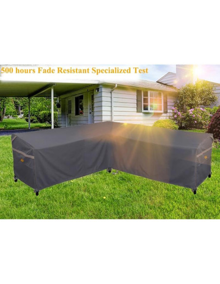 Cubierta de Sofá de Patio Garden Balsam 85" V Gris Oscuro