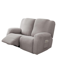 Funda Estirable para Loveseat Recliner Genina 2 Asientos Gris