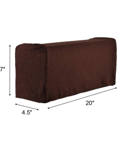 Funda Antideslizante para Reposabrazos Sofá CM Marrón Oscuro 2