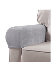 Protectores de Brazo de Sofá BESPORTBLE 2 Unidades Gris