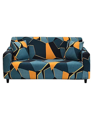 Funda de Sofá Estirable MIDODO 2 Plazas Patrón Geométrico