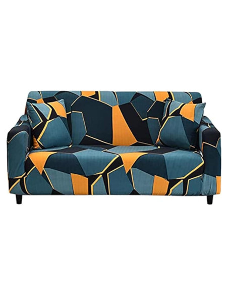 Funda de Sofá Estirable MIDODO 2 Plazas Patrón Geométrico